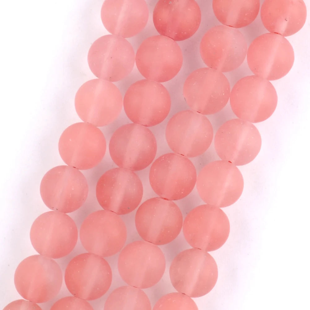 Natural Dull Polished Wood Jaspers Stone Spacer Beads For Jewelry Making DIY Necklace Bracelet 4mm-12mm Matte Round Beads 15" Watermelon Quartzs