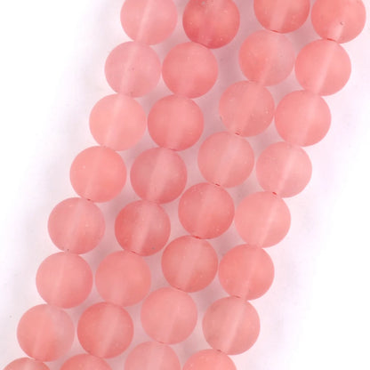 Natural Dull Polished Wood Jaspers Stone Spacer Beads For Jewelry Making DIY Necklace Bracelet 4mm-12mm Matte Round Beads 15" Watermelon Quartzs