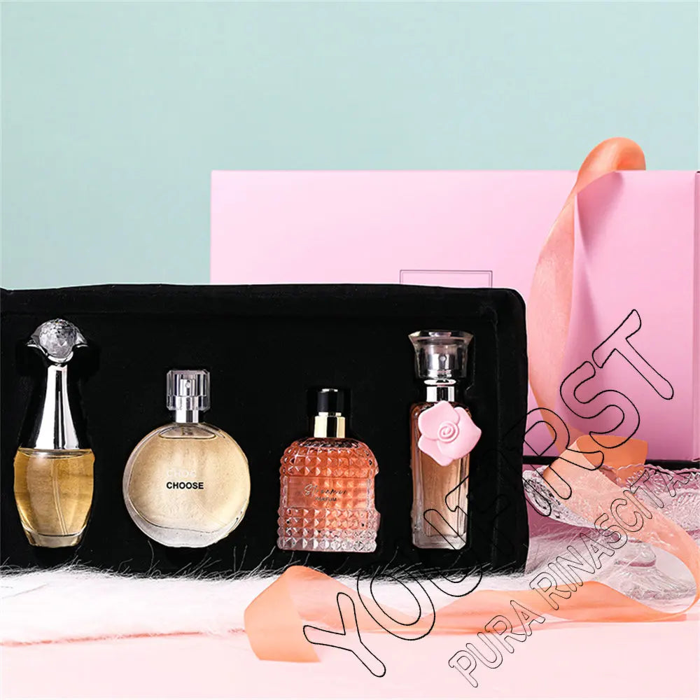 Brand Gift Box 4Pcs Set Perfume Women Parfum Femme 100ml Fresh Natural Floral Scent Spray Feminino Perfumes De Mujer Originales Badiee Stylez