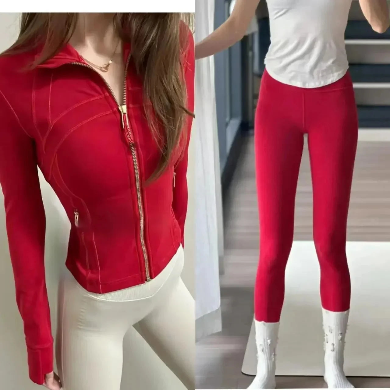 2025 Gold Label Short Sport Jacket Set Women's Yoga Clothes Slimming Fitness Jacket Active Wear Exercise Clothing Female Badiee Stylez
