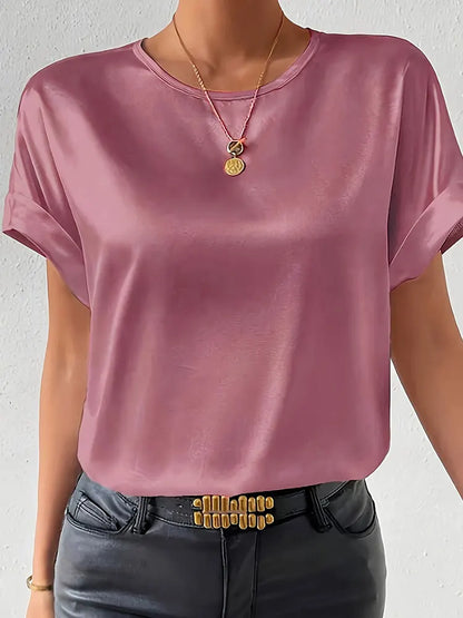 Women's plus size shirt summer chic elegant shirt casual women's fashionable shirt