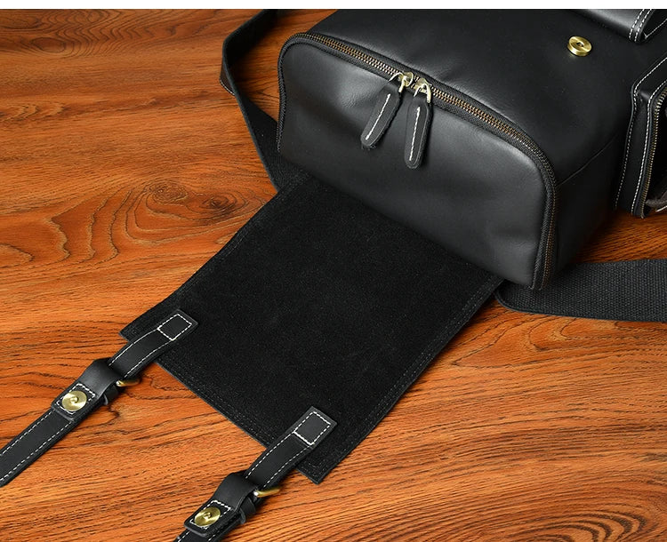 Vintage Crazy Horse Genuine Leather Backpack Men Leather Bagpack Climbing Rucksack male Large Hiking Backpack M814