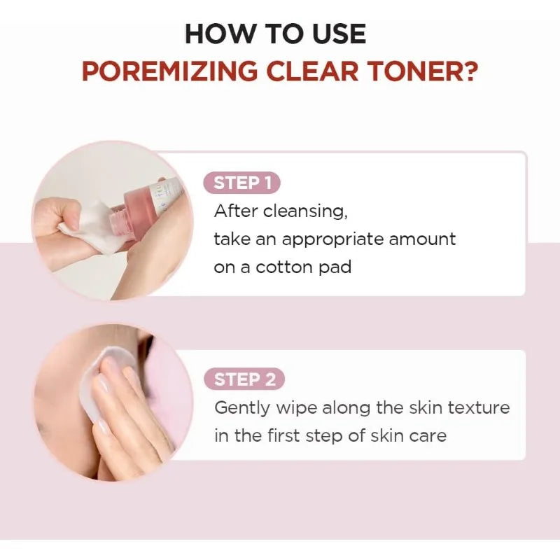 Korean Centella Pink Salt Pore Care Fresh Toner Ampoule Facial Serum Deep Cleanser and Face Cream Skincare Original Products Set