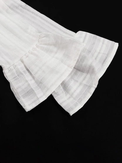 Marthaqiqiq Casual Women Nightgown 2 Piece Suit Long Sleeve Nightwear Turn-Down Collar Sleepwear Pants Loose Home Clothes Ladies