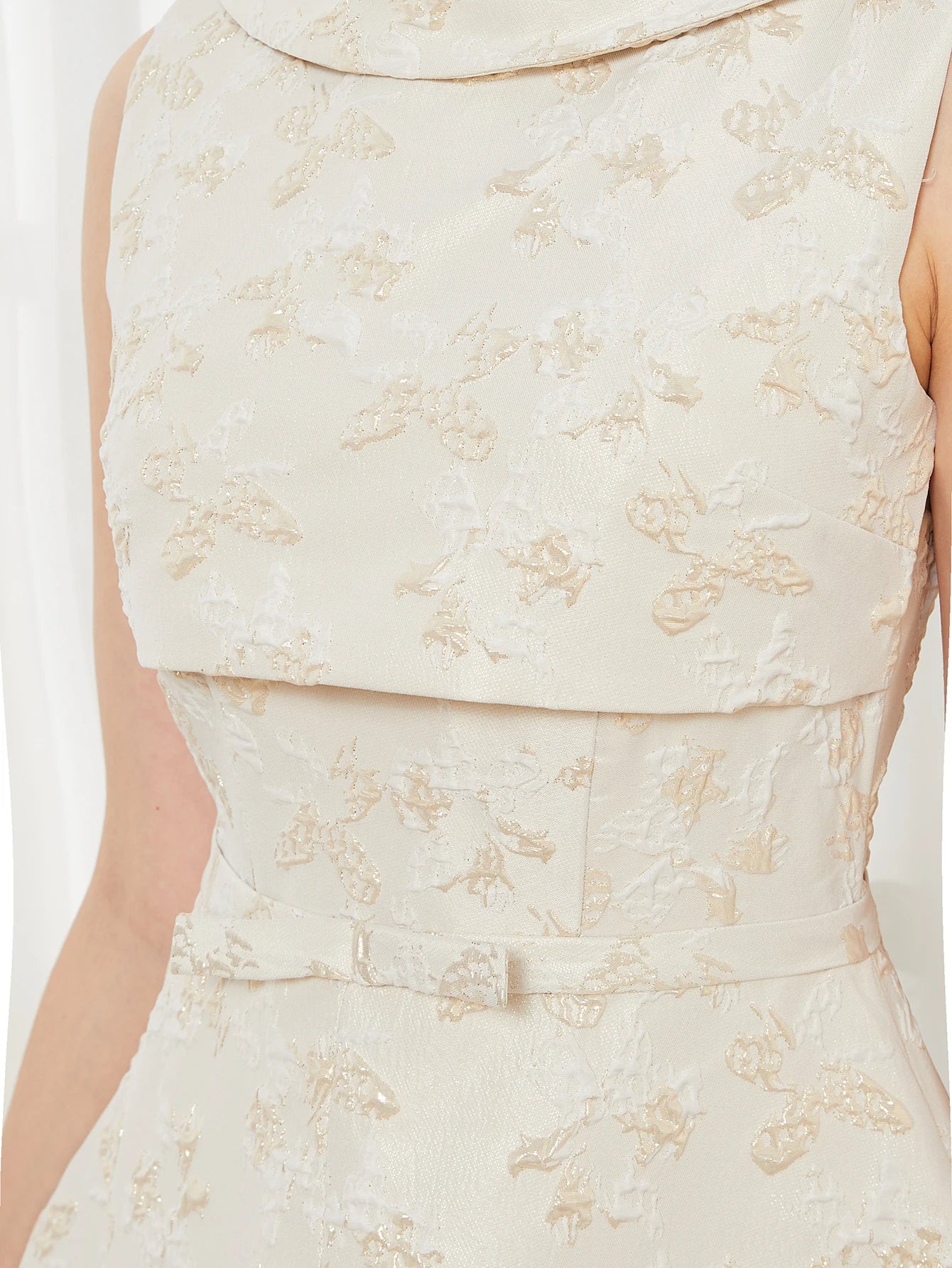 Elegant Dress 2024 Summer New Fashion Women Long Maxi Backless Sleeveless Split Jacquard Dresses Evening Dress Robes