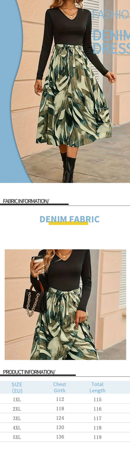 Women Plus Size Woven Dress