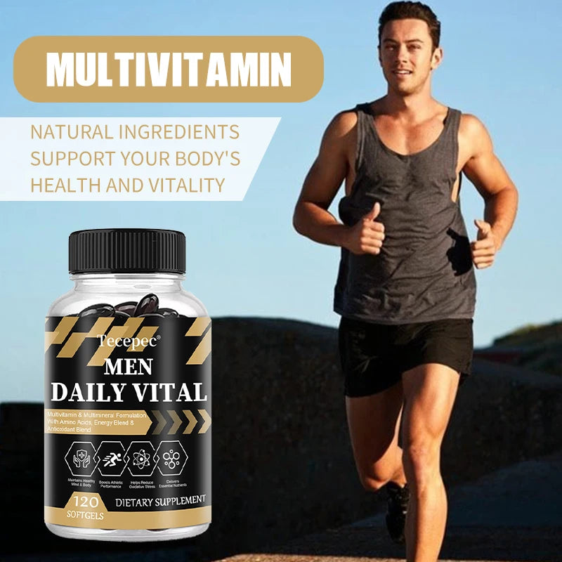Men's Daily Fitness Advanced Formula with Vitamins, Minerals, Sports Blend, Energy and Antioxidant Blend, Nutritional Supplement