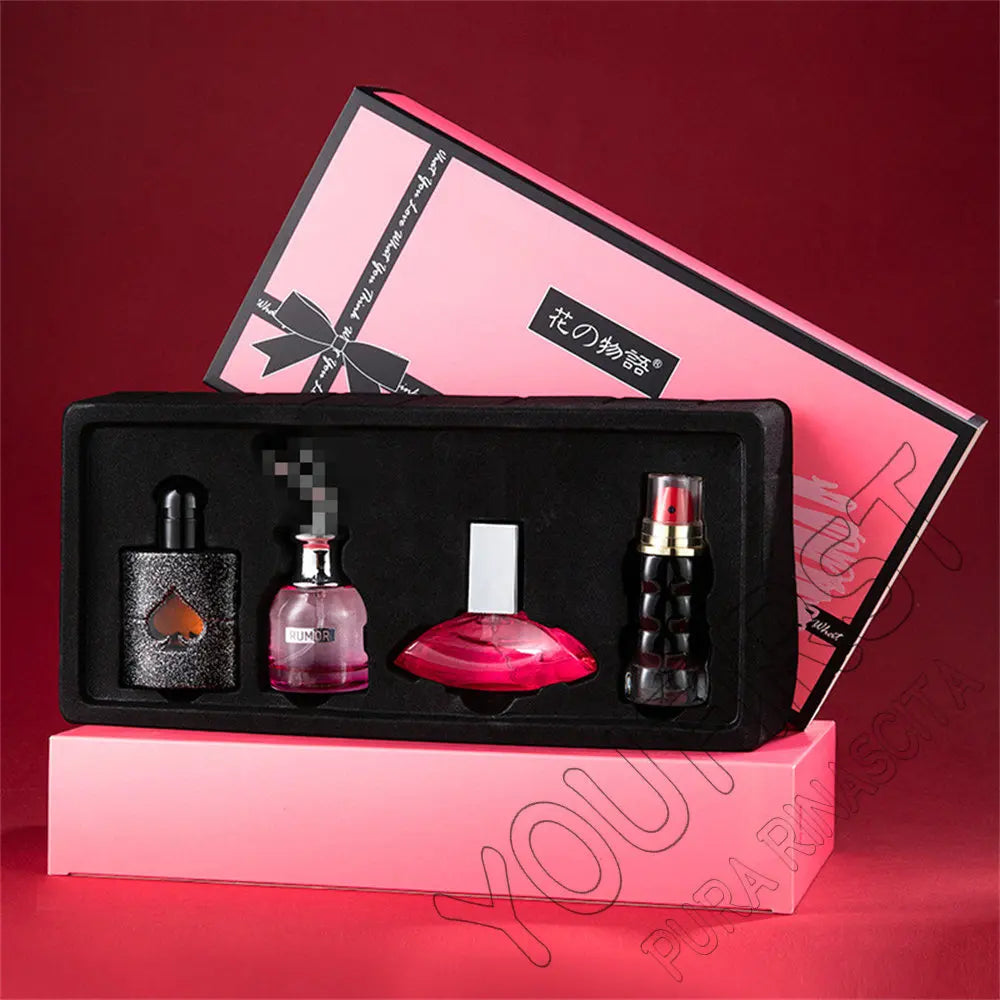 Private Brand Perfume Women Eau De Parfums Dames 105ml Perfumes De Mujer Originales Gift Box 4Pcs Set Natural Floral Scent Spray Badiee Stylez