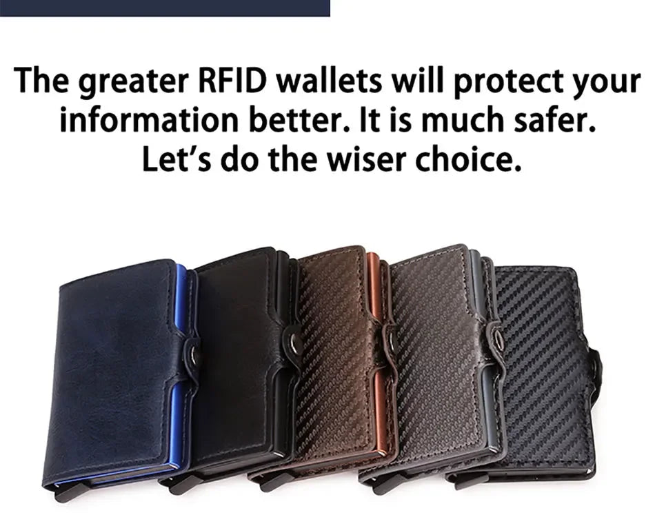 Anti Thief Rfid Credit Card Holder Wallet Men Women Smart Minimalist Wallets Slim Bank Cardholder Case Bag Purse Carteras Choice