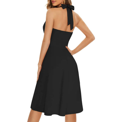 Ladies' Sexy Elegant Bohemian Floral Printed Summer Sleeveless Deep V-neck High Waist Beach Vacation A-line Daily Ruffle Dresses