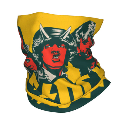 Custom Black AC DC Logo Camouflage Heavy Metal Band Bandana Neck Warmer Women Men Winter Hiking Ski Scarf Gaiter Face Cover 6 Bandana