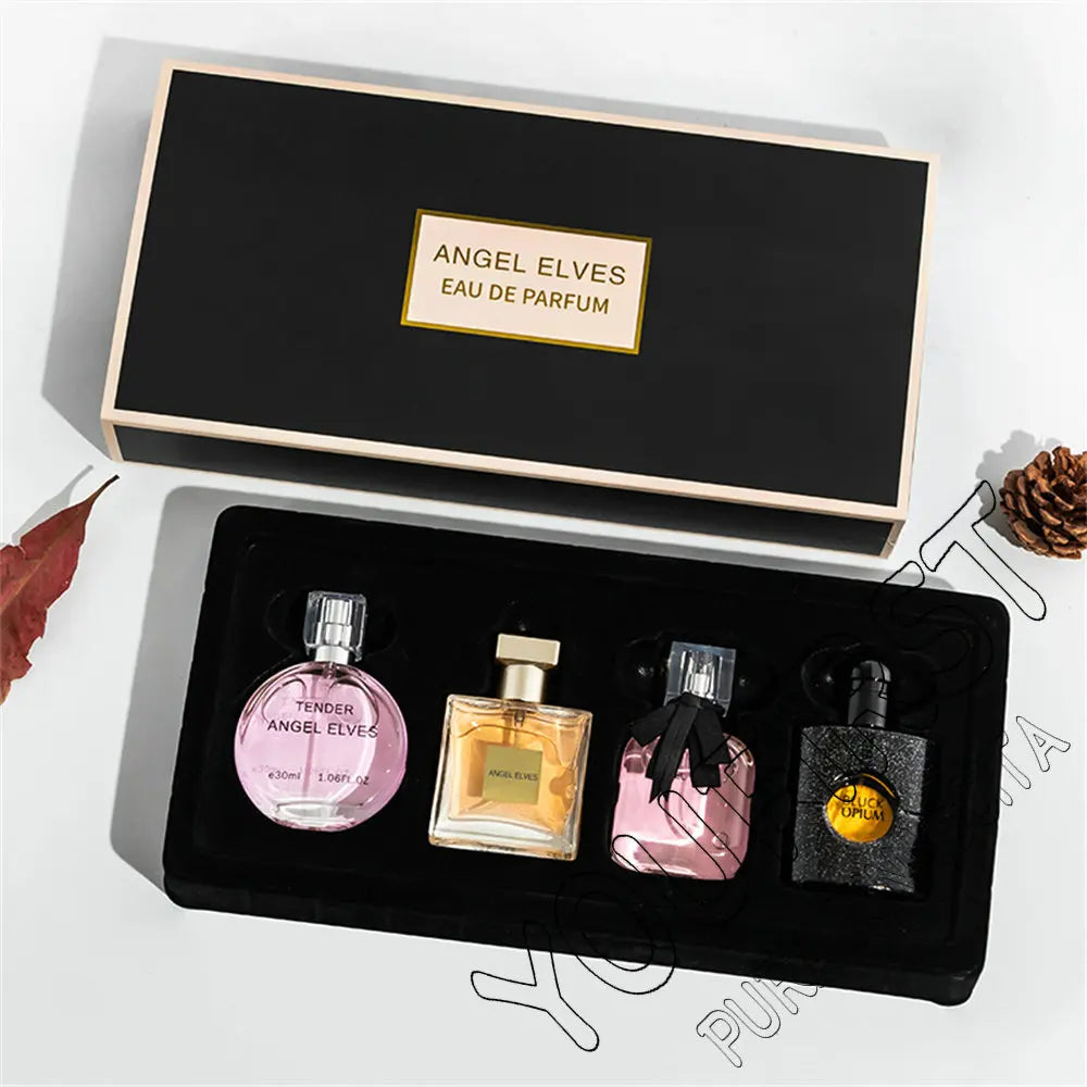 High Quality Perfume Women 120ml Perfumes Feminino Gift Box 4Pcs Set Parfum Femme Lasting Fragrance Floral Fruity Scent Spray Badiee Stylez