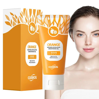 50g Orange Exfoliating gel for facial body scrub skin cleaning Gentle Orange Facial Scrub Body Cleansing Gel Dead Skin Remover