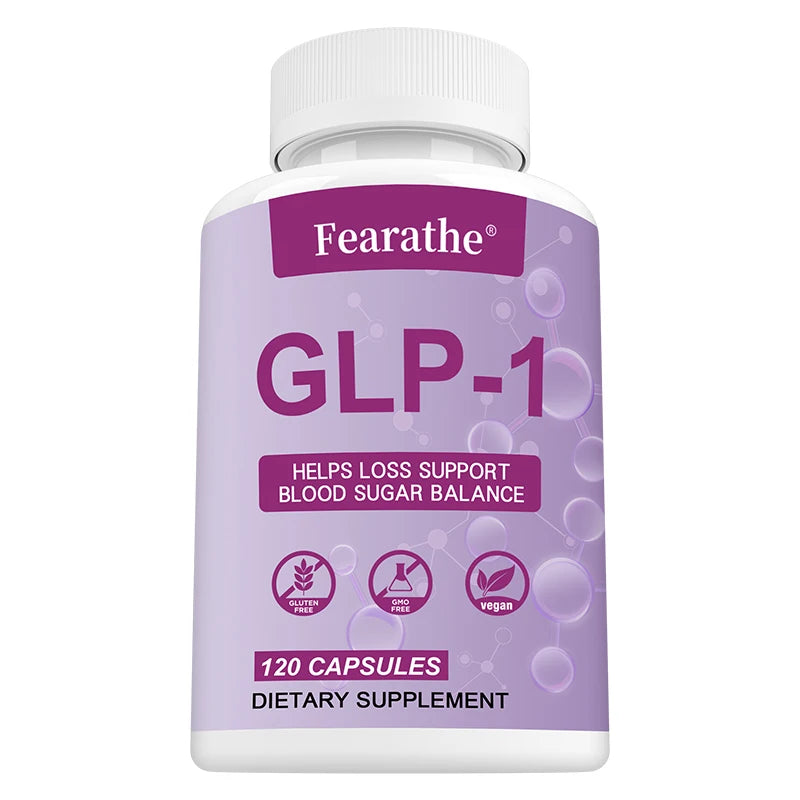 GLP-1 Supplement with Berberine, Green Tea Extract, Supports Metabolism, Blood Sugar Balance & Healthy Weight, 120 Capsules 120count United States