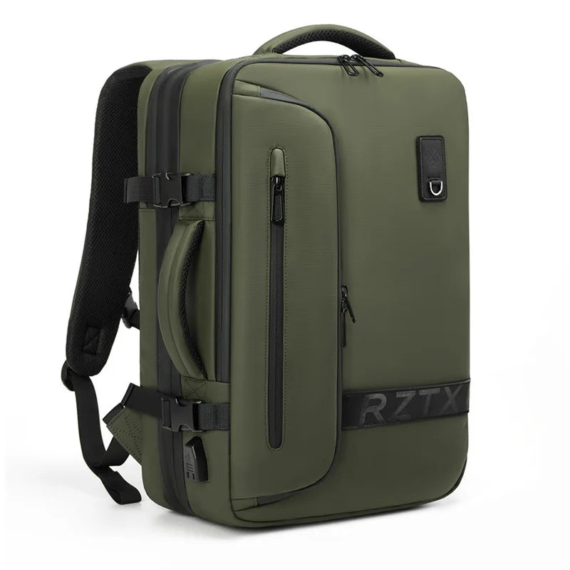 Travel Men Expanded Laptop Backpack vacuum compression hiking Backpack USB charging Business Large Capacity Backpack For Pumps NO Pumps 1