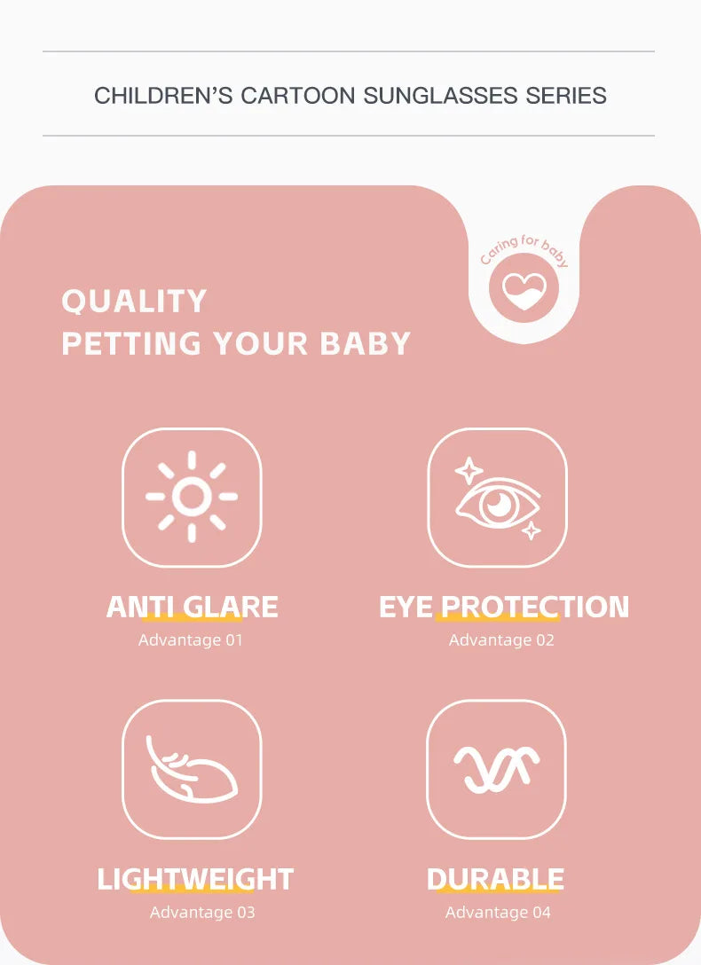 Disney Minnie Mouse Girls Sunglasses Figure Anime Kawaii UV Protection Summer Sunglasses Cute Funny Glasses Toys Birthday Gift