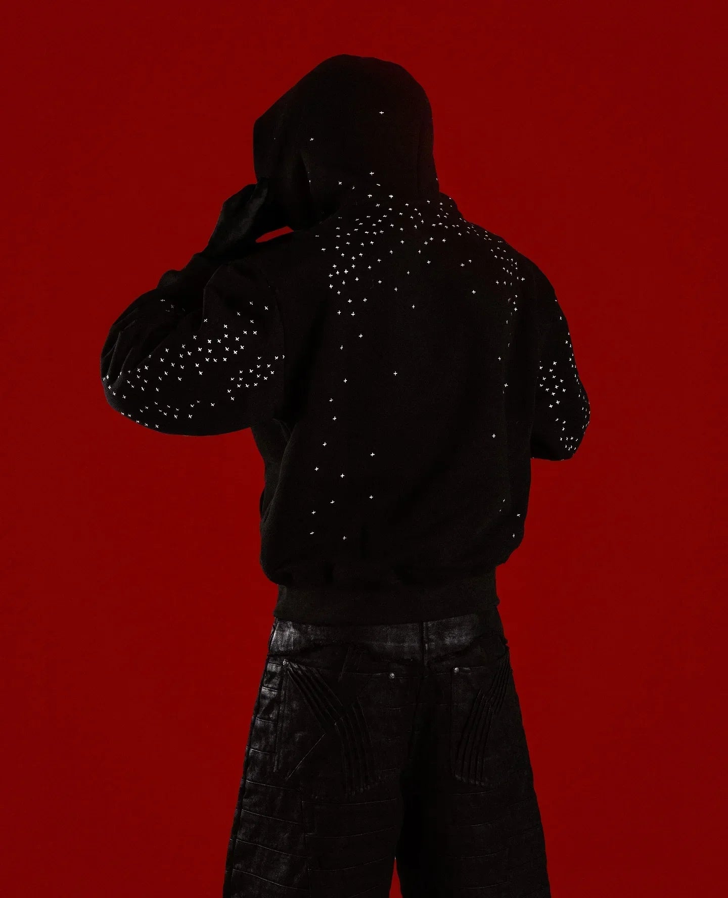 American Hip Hop Gothic Embroidery Oversize Fleece Zipper Hoodie Men's Y2K New Harajuku Punk Rock Couple Casual Joker Streetwear