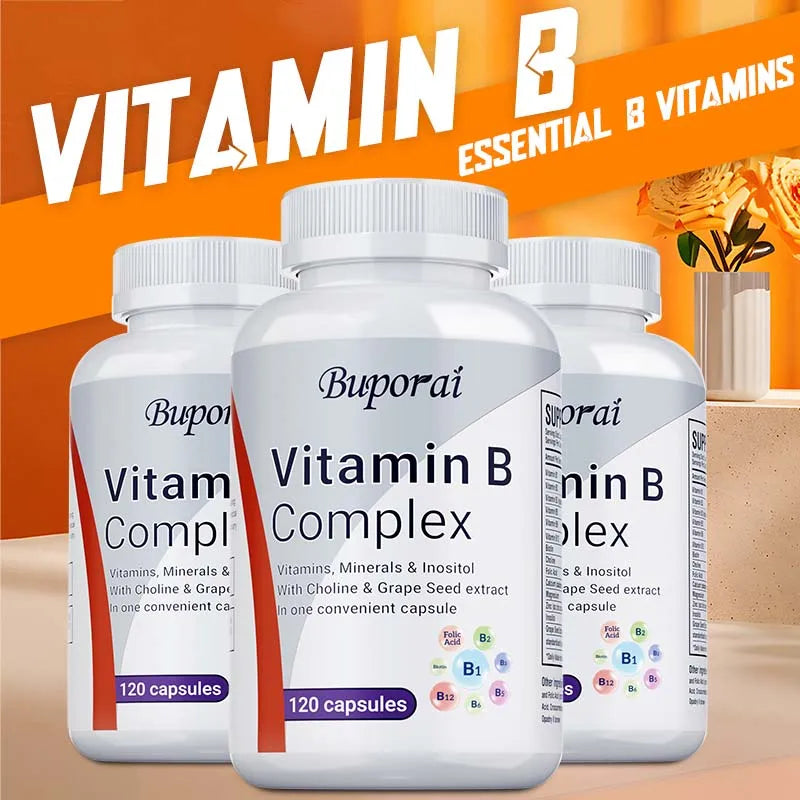 Vitamin B Complex - Supports The Immune System, Promotes Brain and Nervous System Health, and Helps Maintain A Healthy Mood
