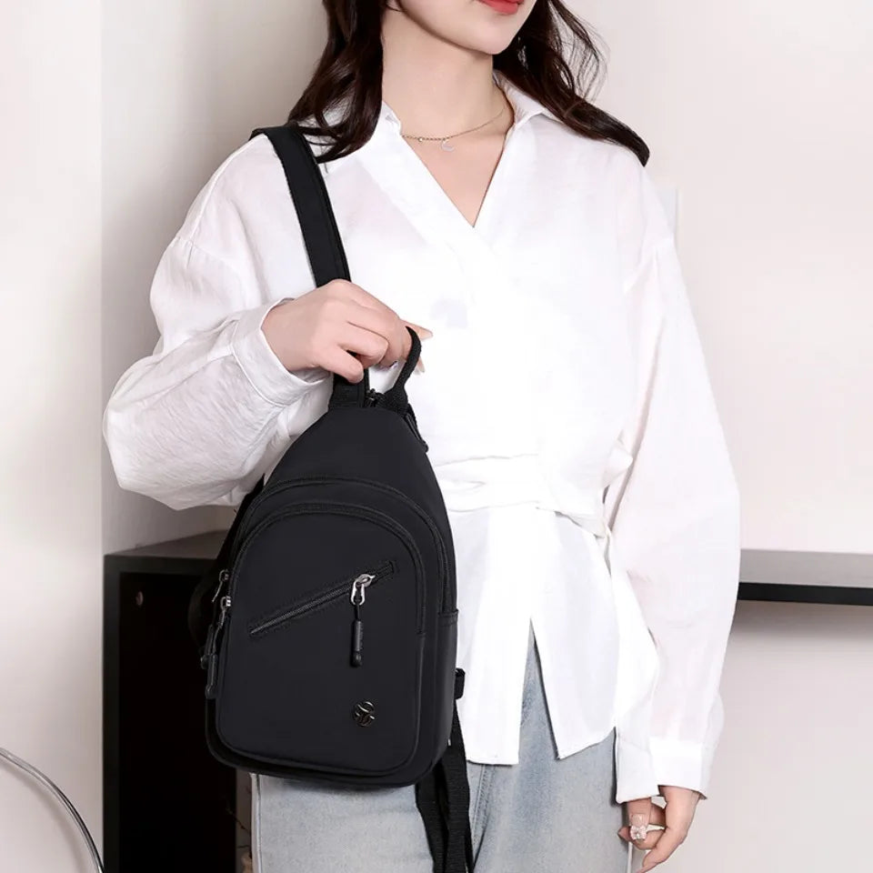 Waterproof Nylon Women Chest Shoulder Bags for Female Crossbody Sac Ladies Crossbody Bags Lightweight Girls Messenger Travel Bag