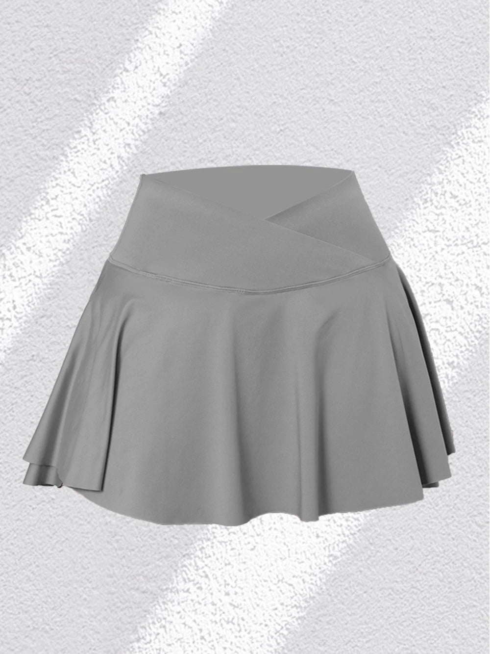 3Pack Dopamine Pockets Tennis Skirts for Women Fitness Skinny Pleated Skirt Outdoors Corset Pockets Shorts High V Waist Grey1PCS