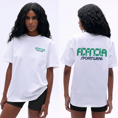 Summer Casual Sports Women's Men's T-shirt Trendy Brand Adanola Letter Printing Top Oversized Y2k Short Sleeves Women's Clothing 1