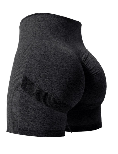 2PCS Tie Dye Butt Lifting Sexy Gym Shorts Woman Skinny Stretch High Waist Sport Shorts Casual Seamless Black 1Piece