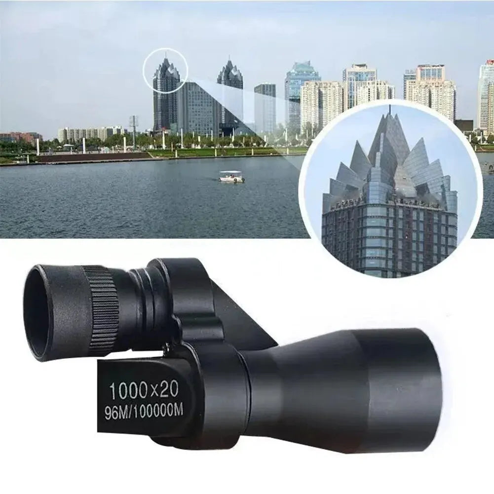 Portable Mini Pocket Monocular Telescope 1000x20 High Magnification Zoom For Outdoor Fishing Hunting Camping Observation Device