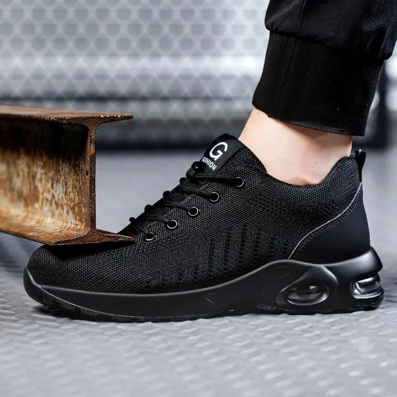 Men Safety Boots With Steel Toe Cap Anti-smash Work Sneakers Safety Shoes Men Indestructible Work shoes Tactical Boots