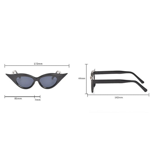 2024 Luxury Band Fashion Y2k Sexy Cat Eye Sunglasses Women Men Designer Snake Sun Glasses Gradient Shades Uv400 Oculo Eyewear