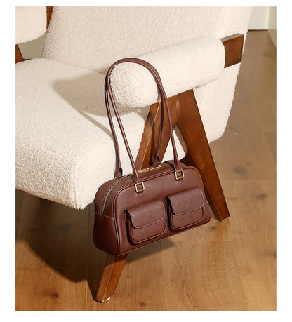 Hifashion Luxury Genuine Leather Underarm Shoulder Bags For Women 2025 Trend Designer Pillow Satchel Tote Office Ladies Handbags