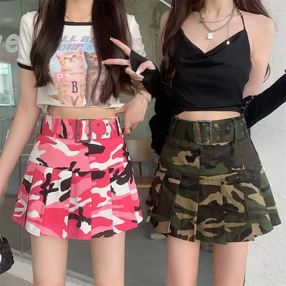 Short Mini High Waist Gyaru Skirts for Women Pleated Pleat Quality Modest Premium Aesthetic Stylish Y2k Vintage V Woman Skirt