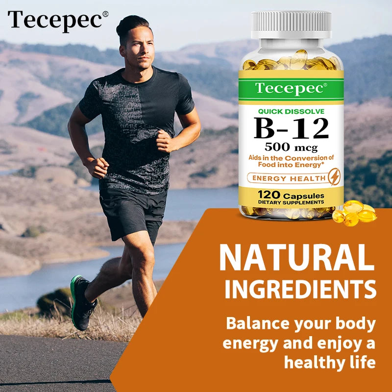 Vitamin B-12 - supports energy metabolism, nervous system, cellular health, heart, immunity and red blood cell formation