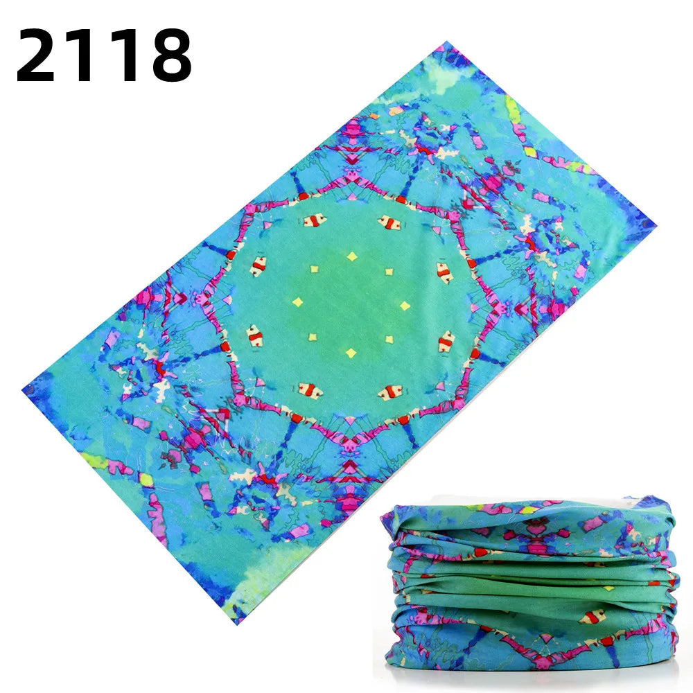 2101Unisex Climbing Hiking Scarf Sport Headwear Bandanas Motorcycle Turban Hand Band Magic Scarves Outdoor Cycling Headband Mask 2118
