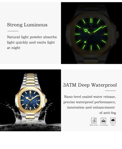POEDAGAR Trendy Women's Watches Waterproof Luminous Date Ladies Wristwatch Stainless Steel Quartz Fashion Watch For Woman Reloj