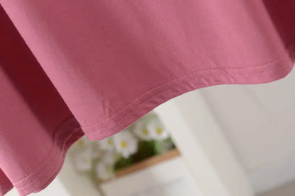 Plus size Summer women's Loose dress short sleeves solid color XL to 8XL dresses