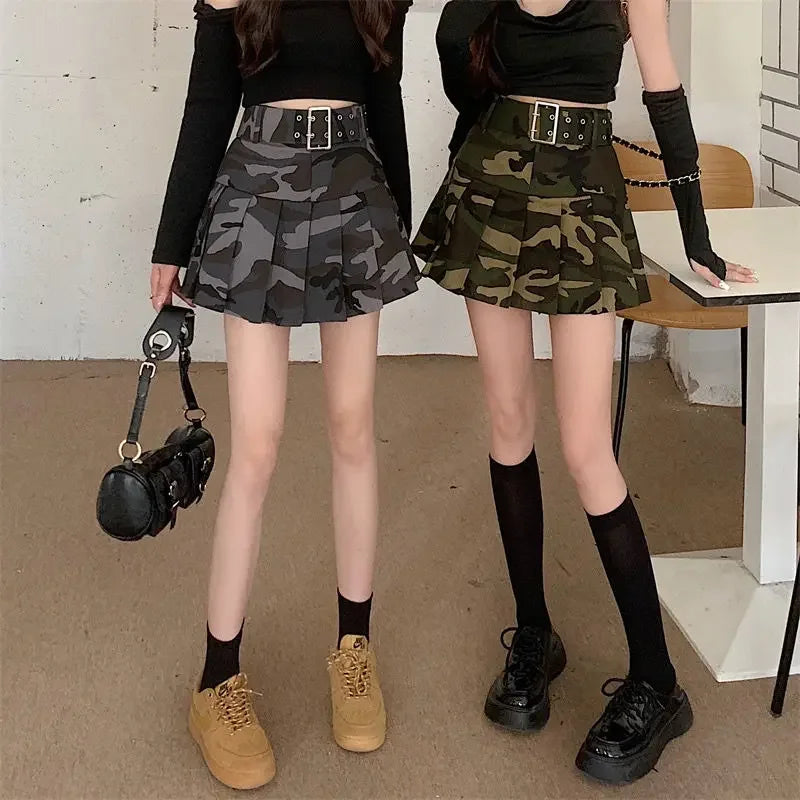 Short Mini High Waist Gyaru Skirts for Women Pleated Pleat Quality Modest Premium Aesthetic Stylish Y2k Vintage V Woman Skirt