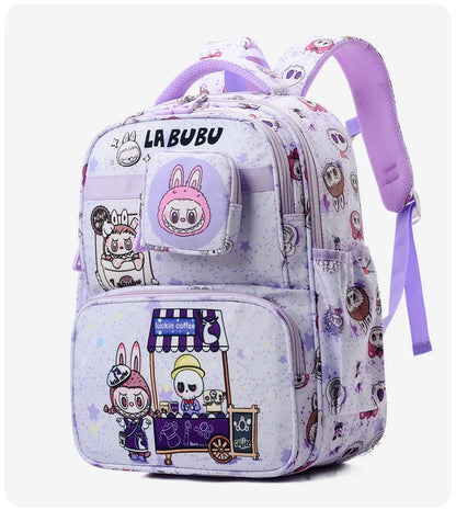 New Large Capacity Bag Children Backpack Cute Cartoon Primary School Bag Shoulder Bag New Kids Practical Portable Backpack