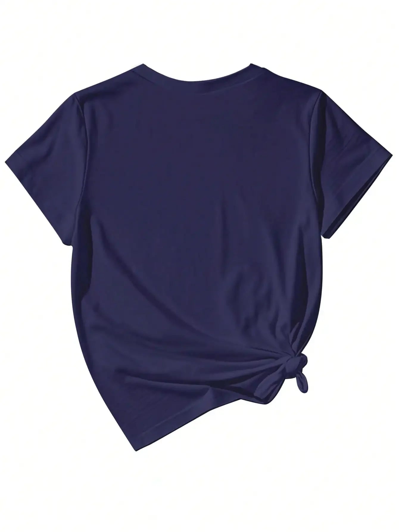 Plus - Size White Round Neck T - Shirt with Heart - Flower - themed Print: Sweet - patterned and Fashion - casual