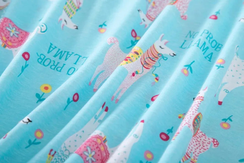 Hzioiys Summer Pajamas Sets Cotton Sleepwear Suit Women Casual Pajama Sets Cartoon Vest Shirt + Shorts Pajamas Suit Plus Size