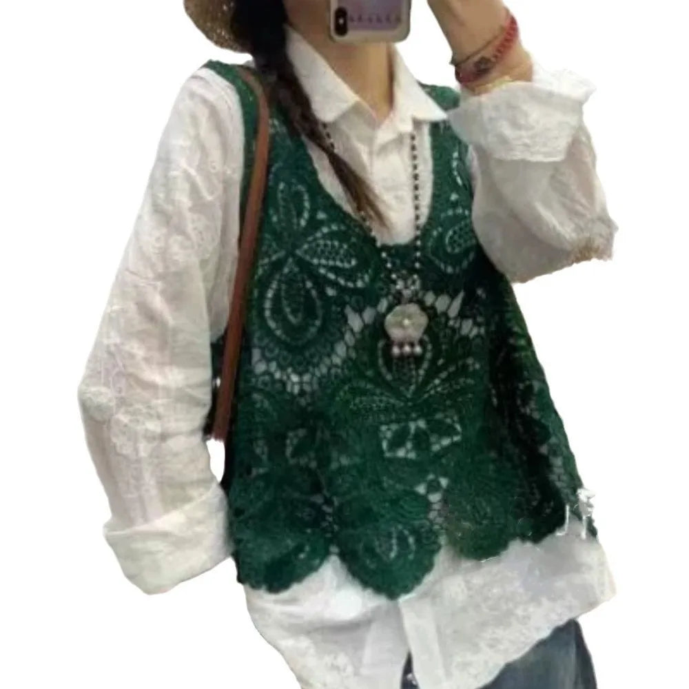 Thin T shirt Women Clothing Casual Vintage Streetwear Tops Coat Summer Spring Autumn Sleeveless Harajuku Clothes Women Vest