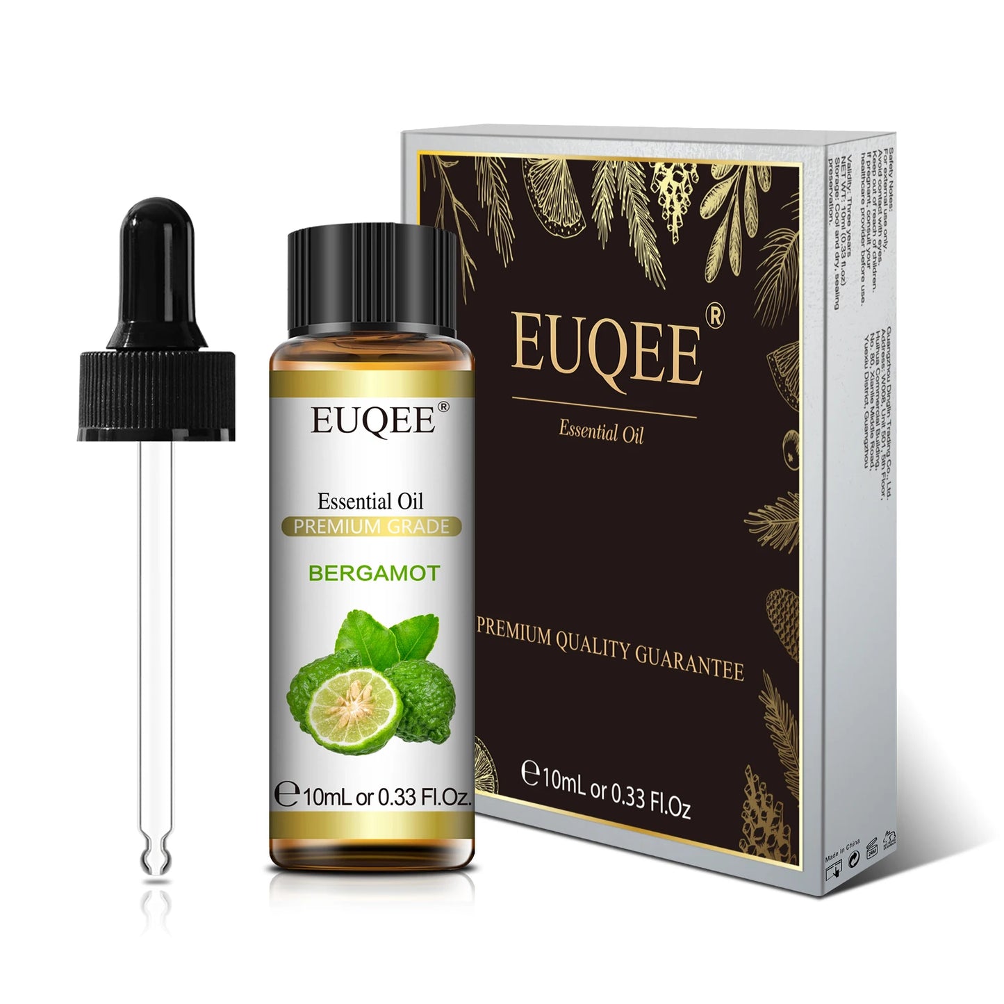 EUQEE 10ml Natural Plant Essential Oil with Dropper For Diffuser Humidifier Lavender Jasmine Eucalyptus Vanilla Essential Oils - Badiee Stylez
