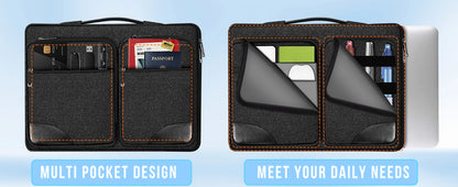 Slim Laptop Case 15-16 Inch Spill-Resistant Handbag Briefcase for Most Popular 15.6 Inch Notebooks - Sleeve Protection