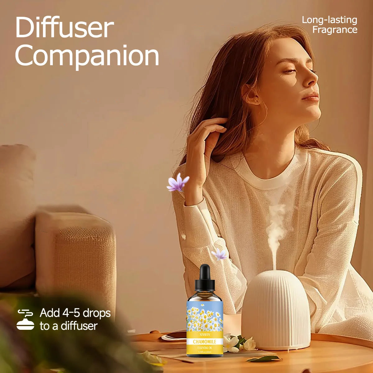 30ml/60ml/100ml chamomile essential oil is suitable for facial hydration, moisturizing, hair care, skin care, and perfume making - Badiee Stylez