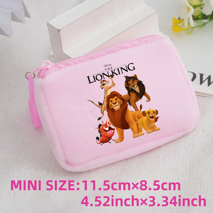 The Lion King Coin Purse Mini Coin Key Bag Money Pocket Plush Wallet Kid Cartoon Cute Moneybag Kawaii Birthday Gift Storage Bag 1pcs-031