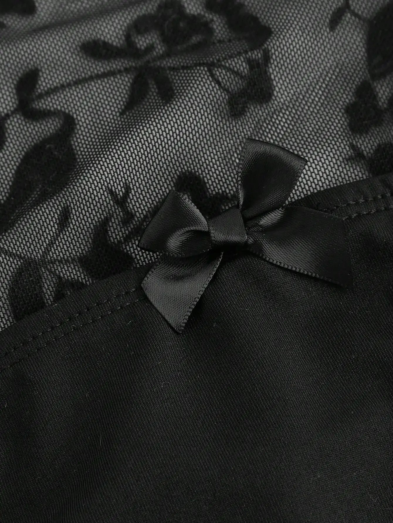 Design Sensation Lace Splicing Long Sleeve Mesh T-Shirt Sexy Elegant Style Full Sleeve Square Collar Polyester Fiber Top