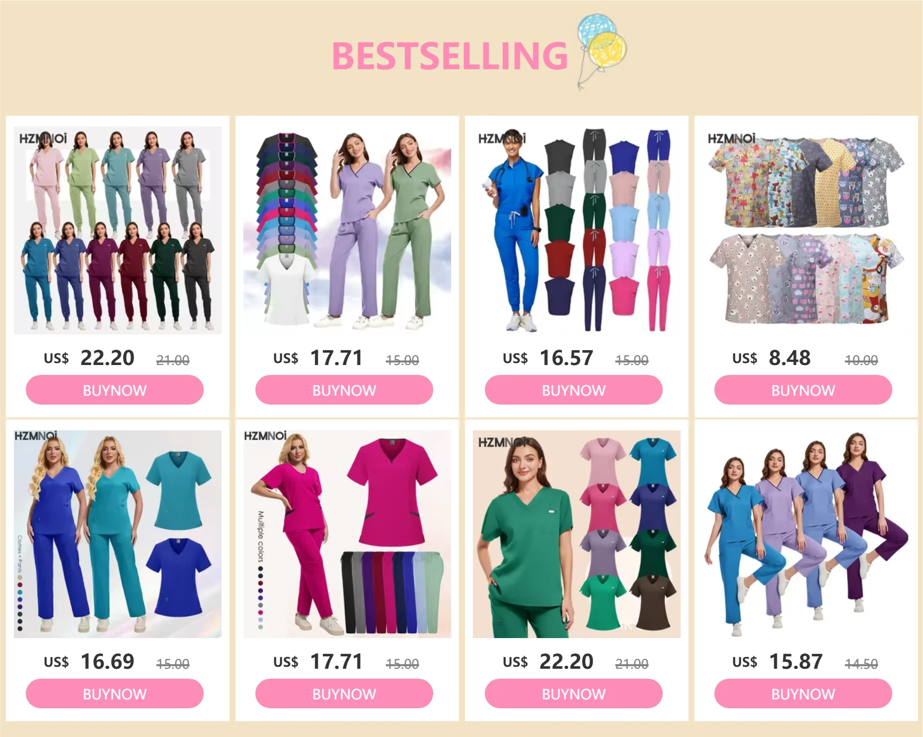 HZMNOI Thick Highquality Suit Unisex Pharmacy Nursing Hospital Doctor's Work Clothes Dental Clinic Beauty Salon Surgical Clothes Badiee Stylez