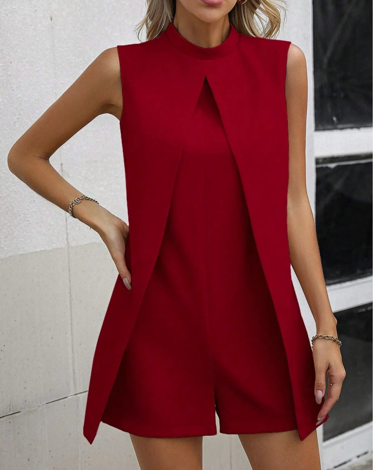 Summer Jumpsuit Women Fashion Solid O Neck Sleeveless Chic Playsuit Elegant Clothes Female Casual Jumpsuits Badiee Stylez