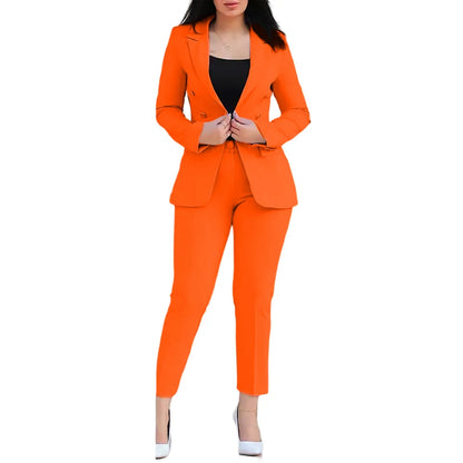 Fashionable Business Look Business Wear Casual Trousers M Orange All Seasons Casual Style Long Sleeve Style New Condition
