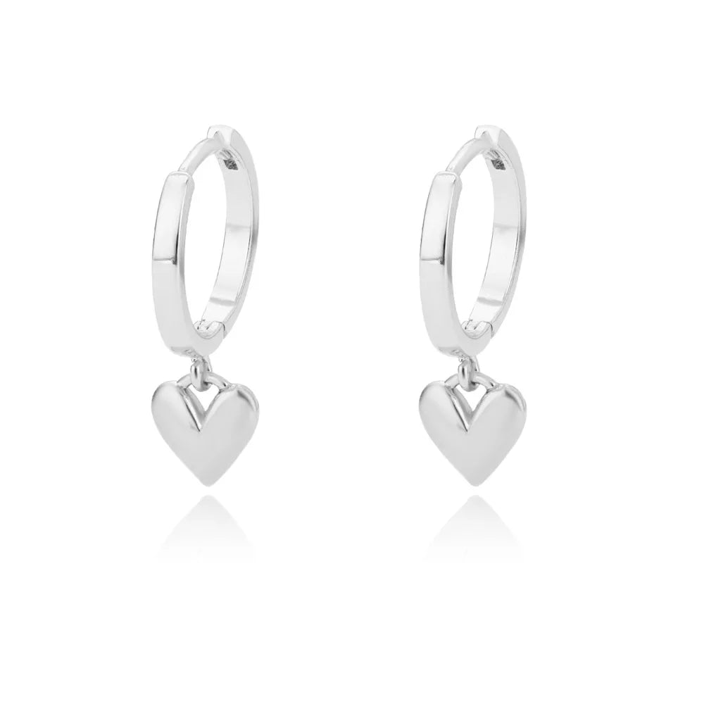 Luxury Star Pendientes Earrings For Women Girl Stainless Steel Minimalist Hoop Piercing 2025 New In y2k Jewelry aretes de mujer E1900S CHINA