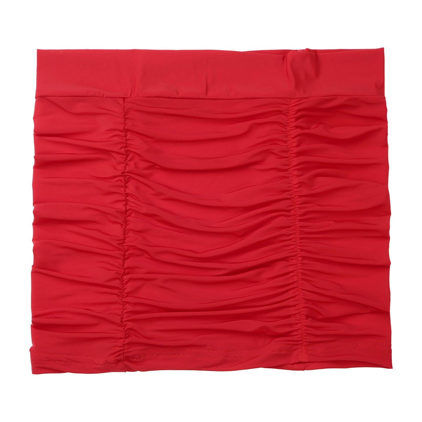 Womens Sexy Bodycon Mini Skirt Ruched Elastic Bands Semi-Sheer Skirt Hip Wrap Lingerie Nightwear Pencil Pole Skirt for Nightclub